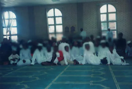 Gathering in the musallah